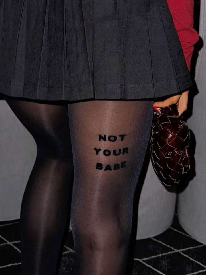 Statement Tights - Not Your Babe