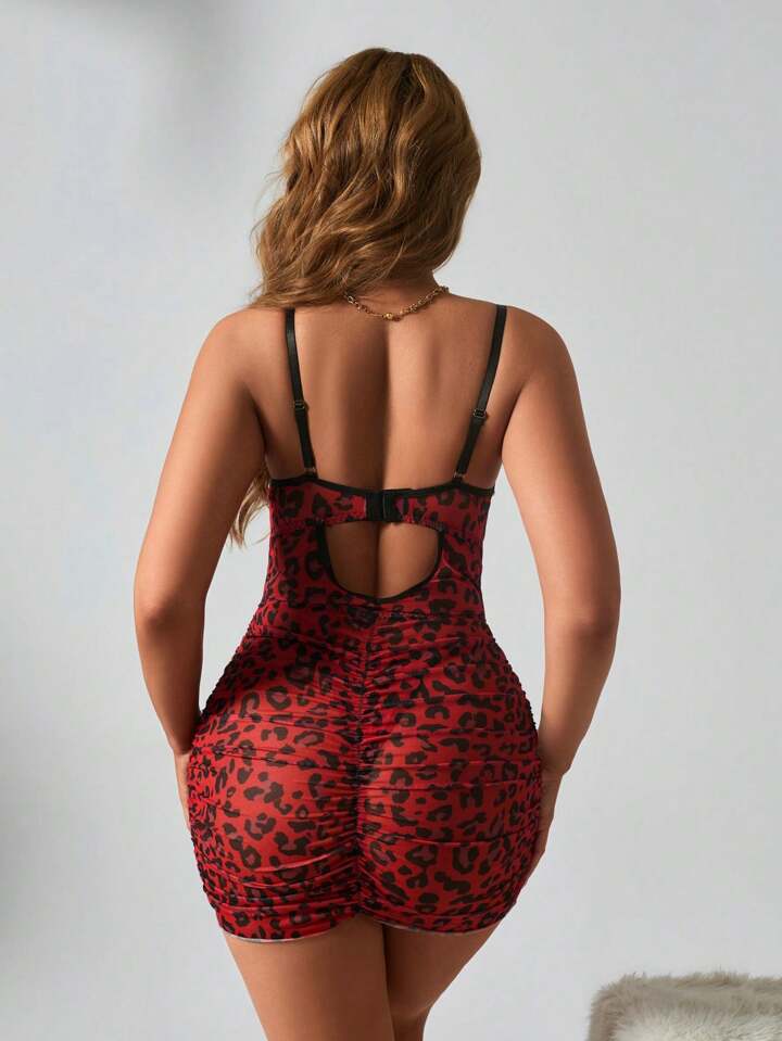 Wild Desire Leopard Print Bodycon Dress