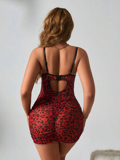 Wild Desire Leopard Print Bodycon Dress