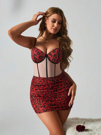 Wild Desire Leopard Print Bodycon Dress