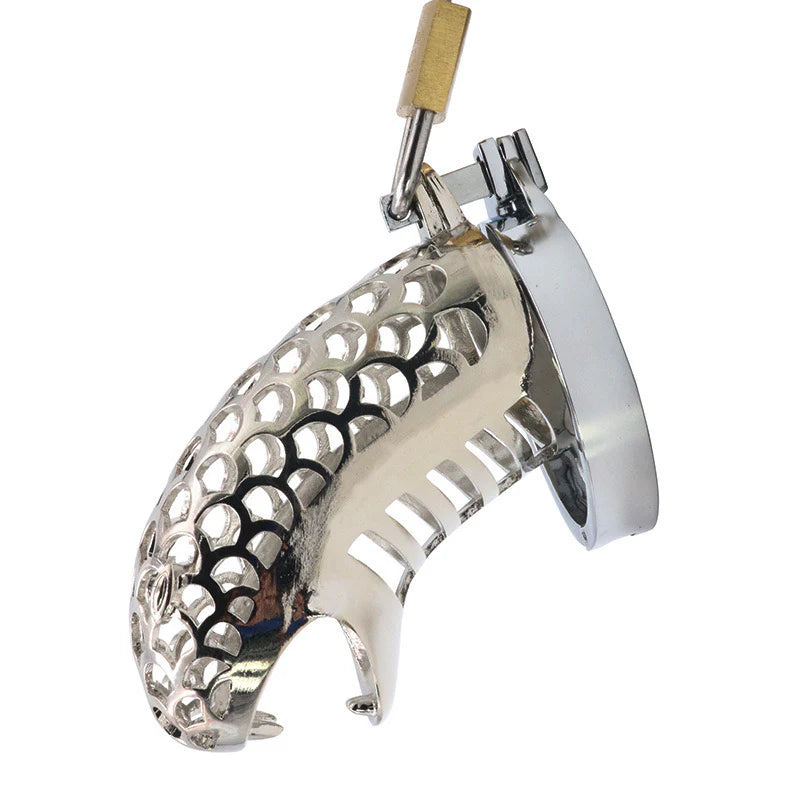 Panther Designed Stainless Steel Men Chasity Cage