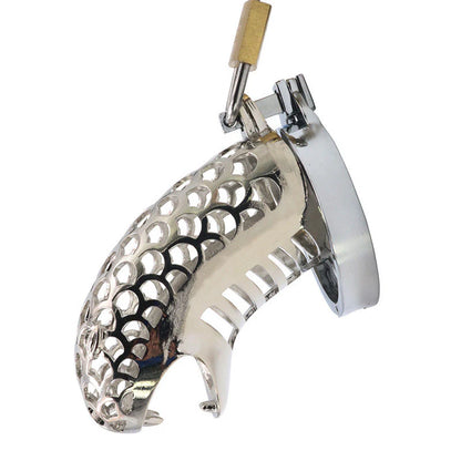 Panther Designed Stainless Steel Men Chasity Cage