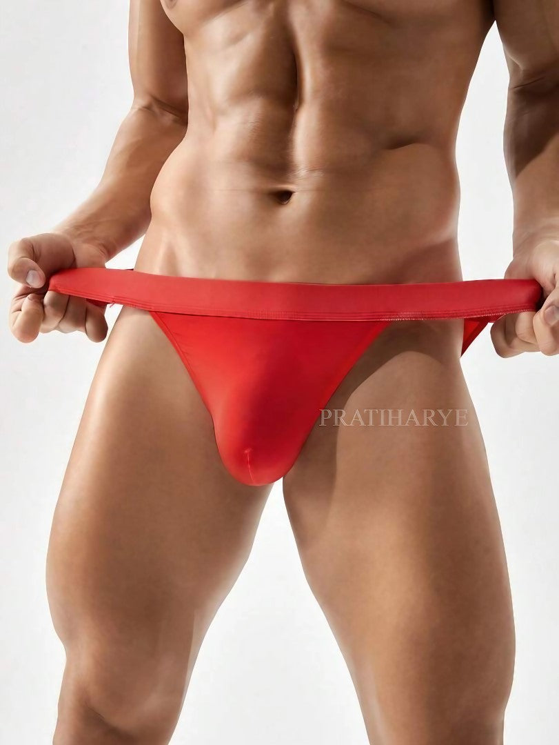 Men Sexy Solid Brief/Thong