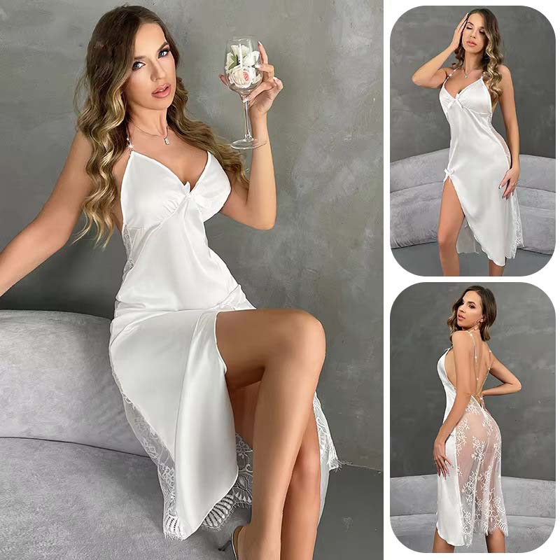 Satin Long One-Piece Set