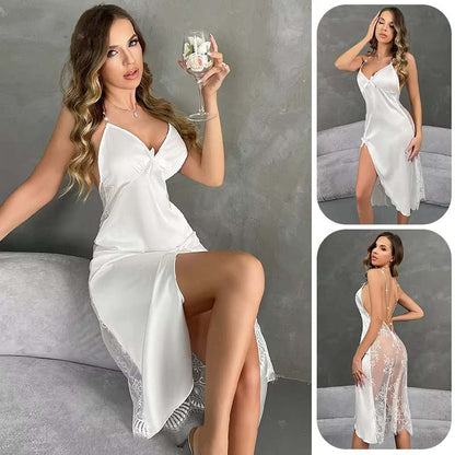 Satin Long One-Piece Set