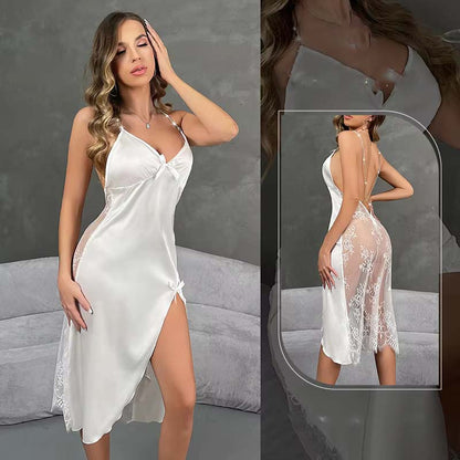 Satin Long One-Piece Set