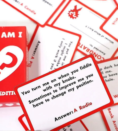 What Am I? Couples Edition Guessing Card Game