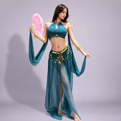 Arabian Belly Dancer Roleplay Outfit - Teal