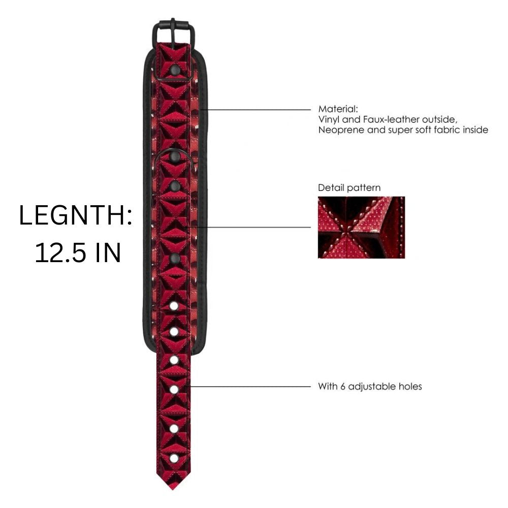 Premium Red and Black wrist cuffs