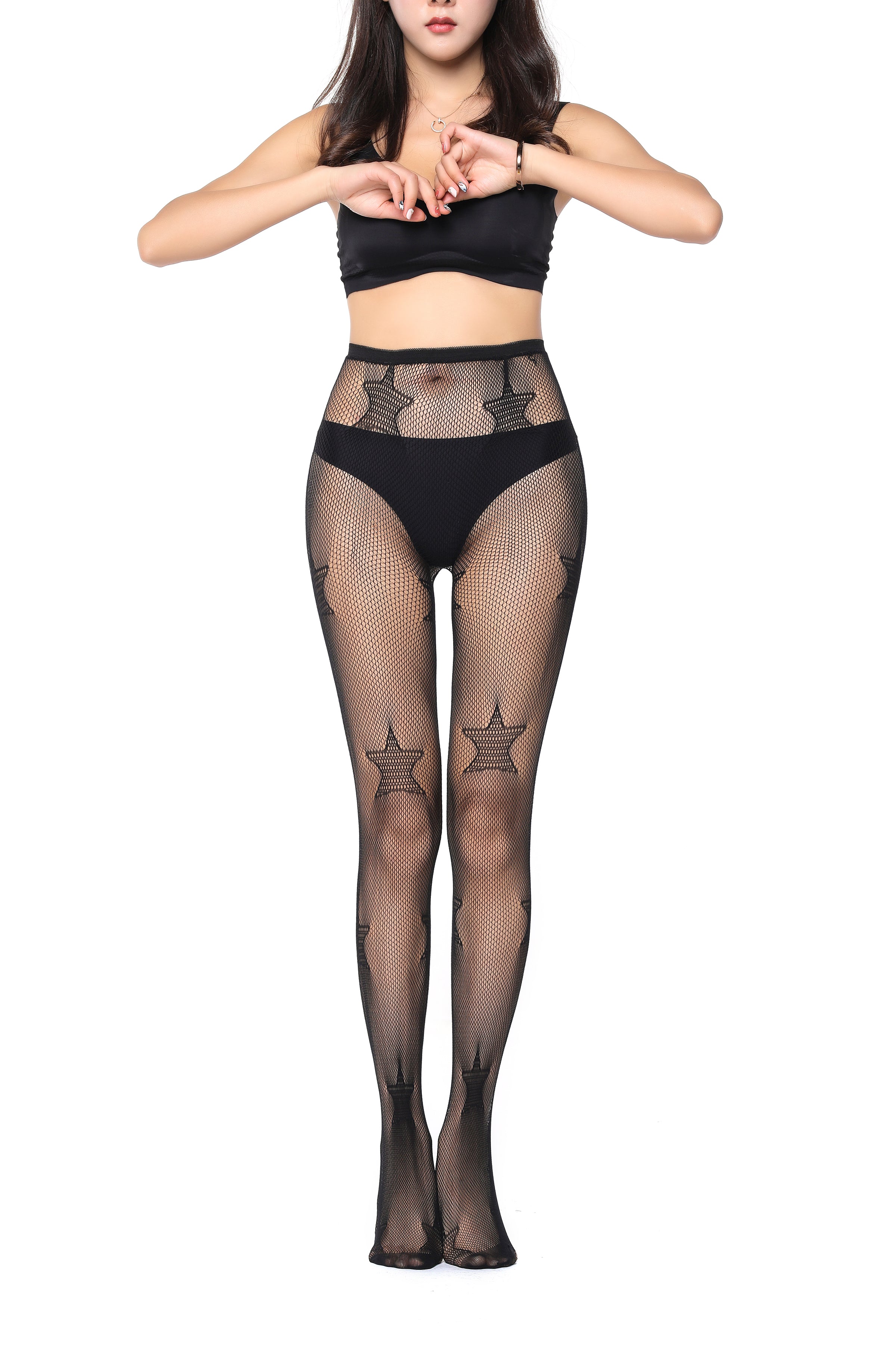 Pratiharye latex stockings
women latex stockings
sexy latex thigh highs
trendy latex leg accessories
Lace Pattern High Waist Fishnet Pantyhose Stocking - D18