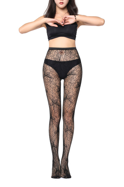 Classic Black Mesh Pantyhose Stockings
Sheer Fishnet Strips Pantyhose Stocking
Sheer Stripe Thigh-High Stockings
Lace Pattern High Waist Fishnet Pantyhose Stocking - D24