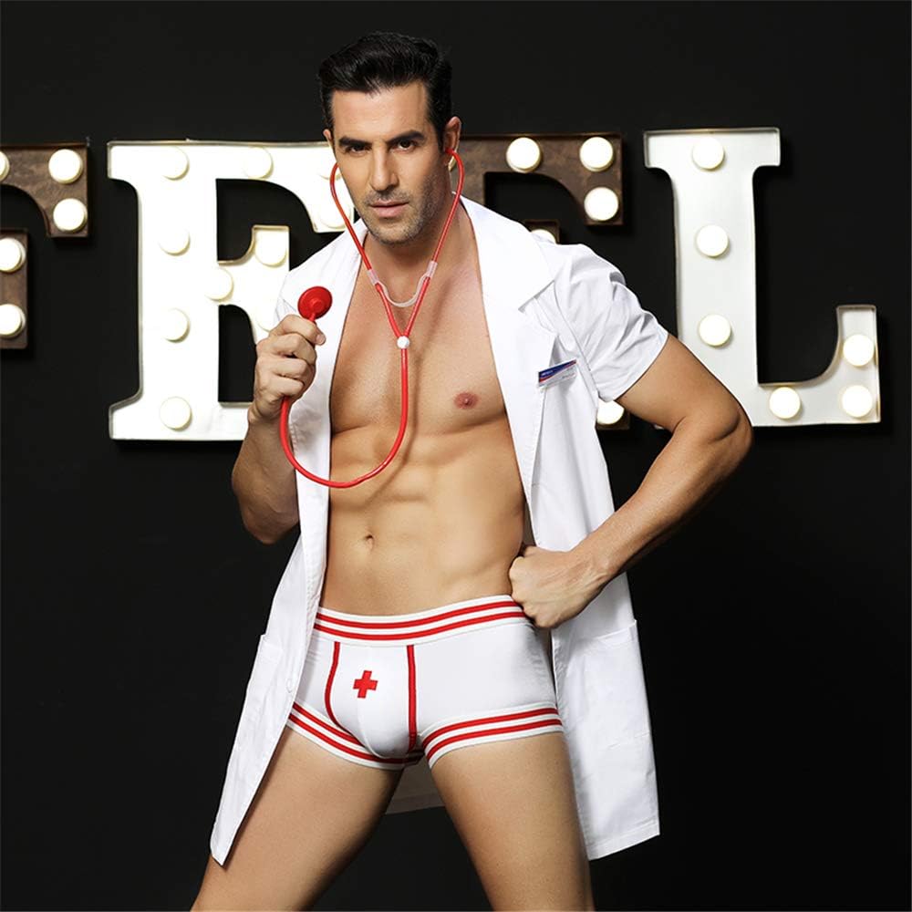 men metallic singlet
men bodysuit lingerie
sexy men bodysuit
men nylon jumpsuit
Men Doctor Roleplay Costume