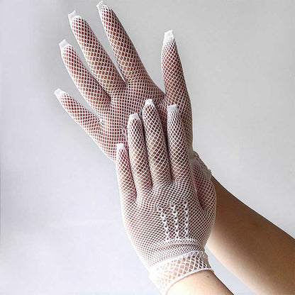 lace hand gloves women
luxury women gloves
elegant long gloves
satin gloves for women
Mesh 3-Line Short Hand Gloves