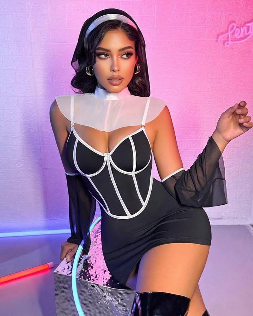 Roleplay custome
Role play costumes India 
Buy roleplay dress online India 
Sexy roleplay dress
Nun Roleplay Costume Outfit