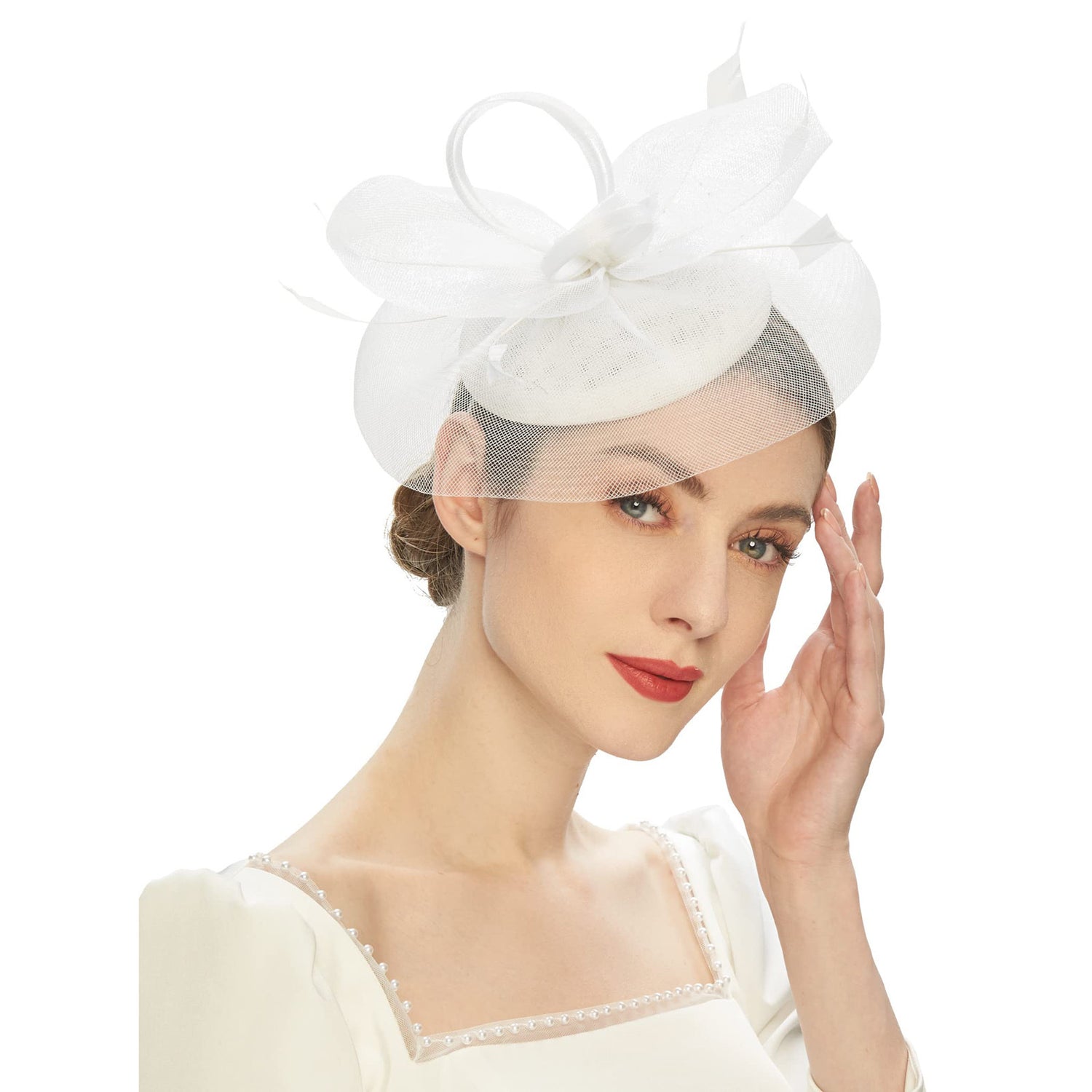 Premium Fascinator Party Hat Mesh | HAT-9