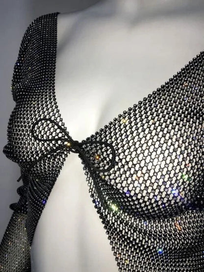 stylish body fit accessories
designer chain outfits women
metallic body chain women
party wear chain body fit
designer corset tops women
fashionable night party dress
premium women fashion wear
