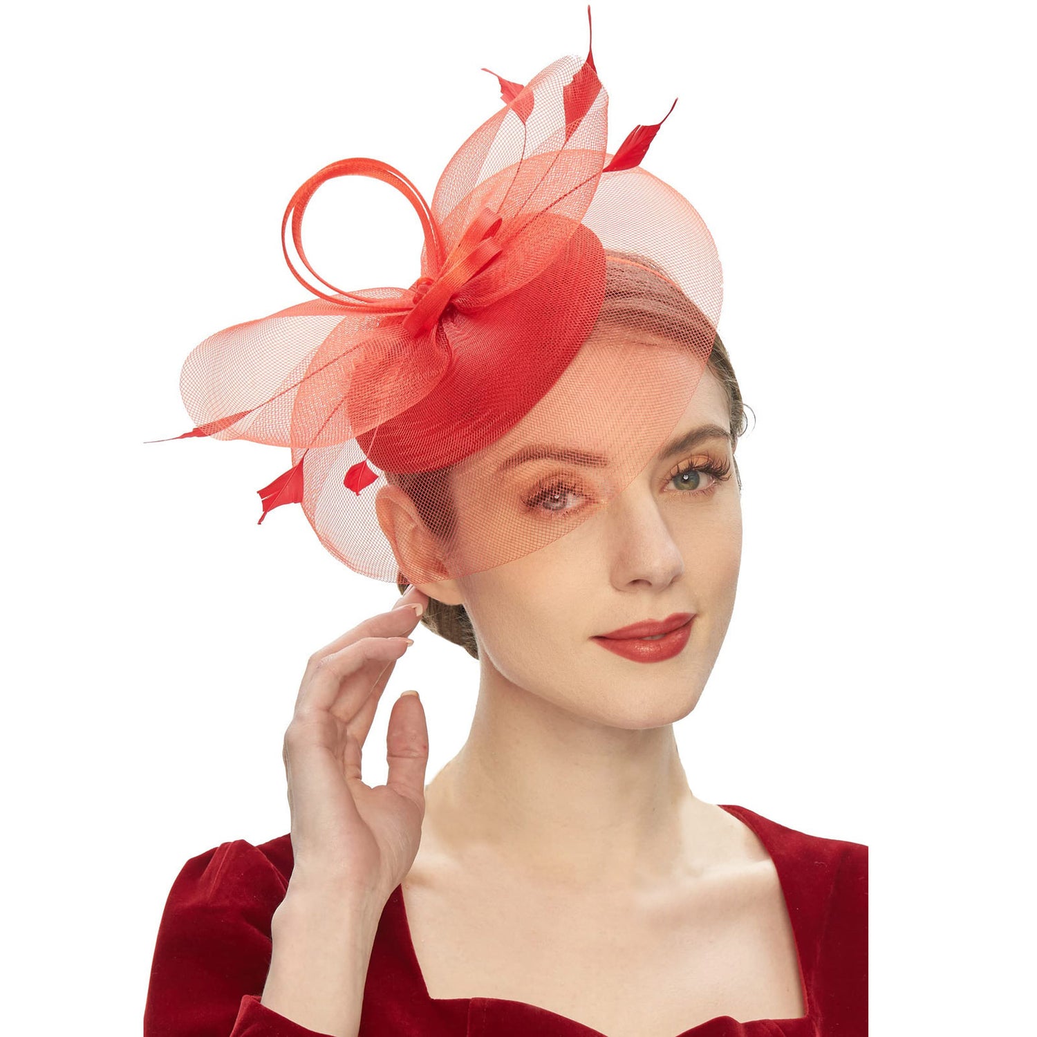 Premium Fascinator Party Hat Mesh | HAT-9