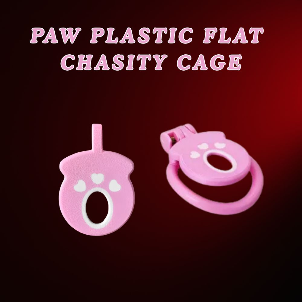 Flat Paw Silicone Chastity Cage