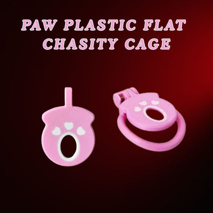 Flat Paw Plastic Chastity Cage