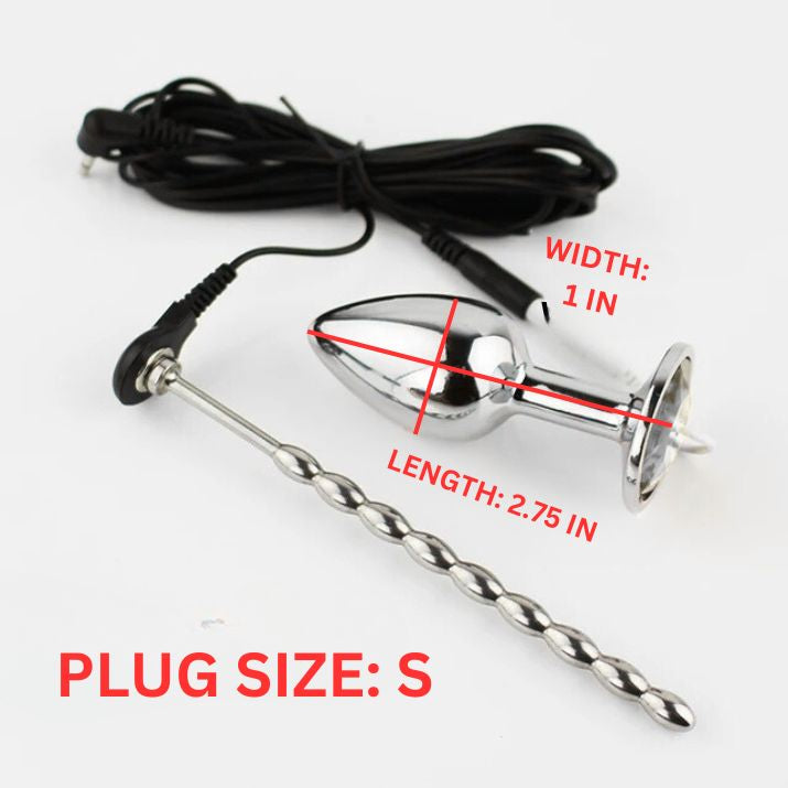 Electro Massager Butt/Anal Plug with Urethra Plug PRATIHARYE Electro Massager Butt/Anal Plug with Urethra Plug PRATIHARYE