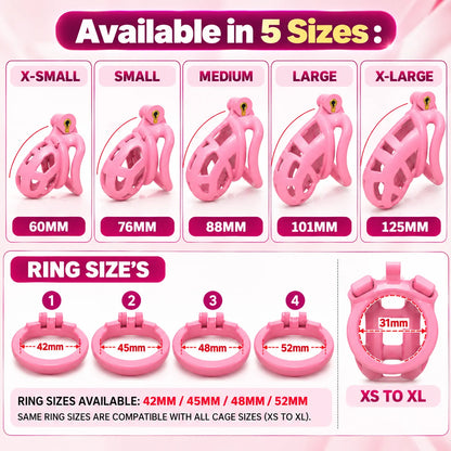 Cobra Chastity Cage 2.0 – Lockable Male Device