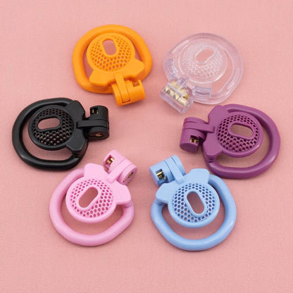 Flat pl,astic chastity cage, lightweight male chastity cage, resin chastity cage, male locking device, flat chastity lock, Pratiharye Plastic Flat Chastity Cage
Plastic Flat Chastity Cage