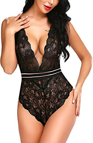 Pratiharye 3 Strip lace Bodysuit for Women