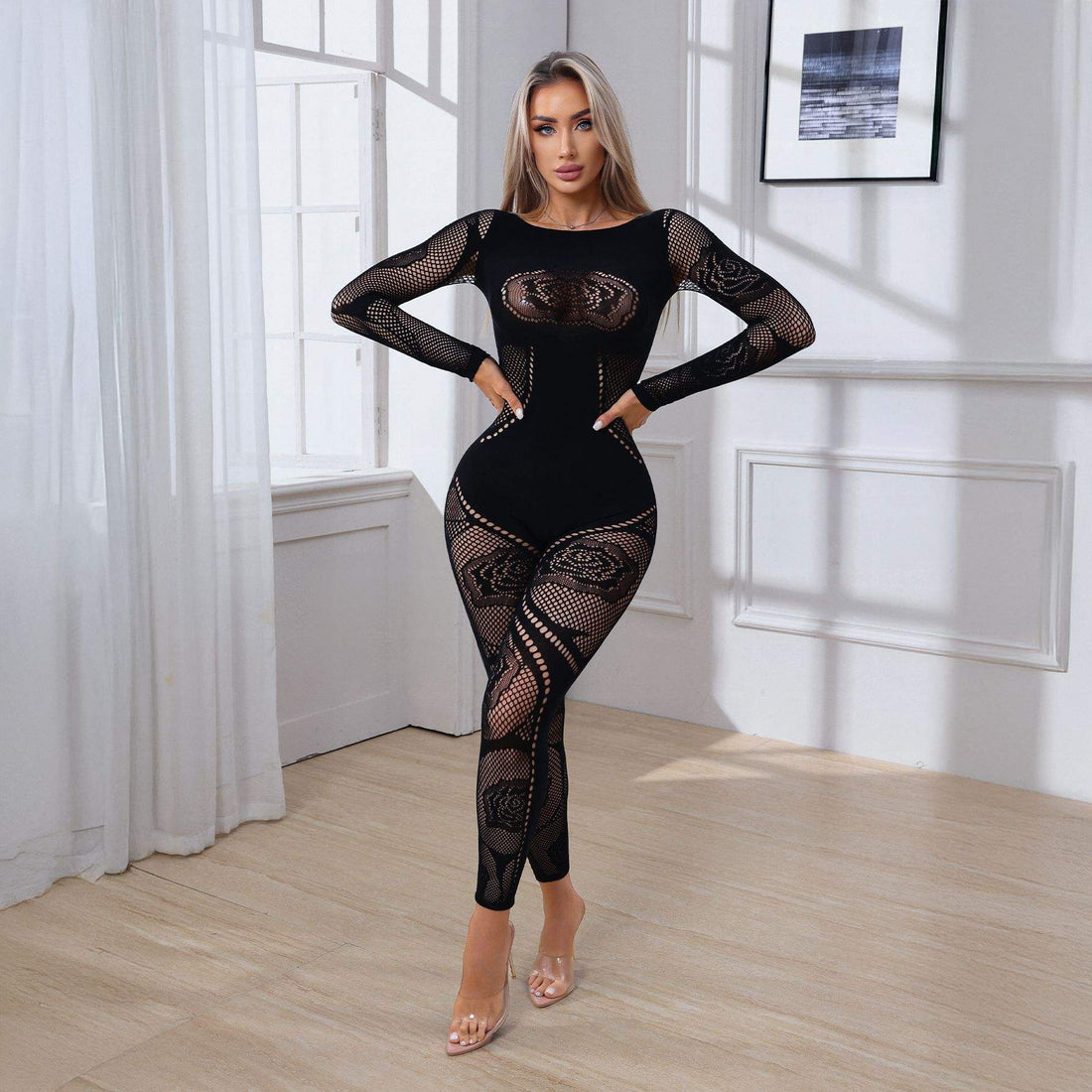 Pratiharye Bodystocking
Fishnet Lingerie
Fishnet Bodysuit
Premium Fishnet Full Bodystocking Jumpsuit