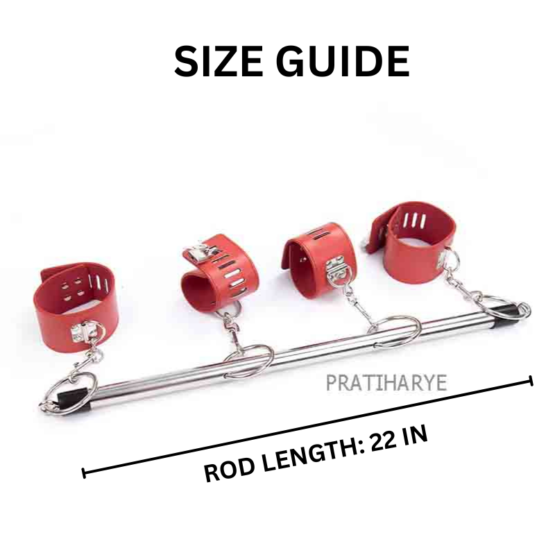 Metal Spreader bar Hand &amp; Ankle Cuffs