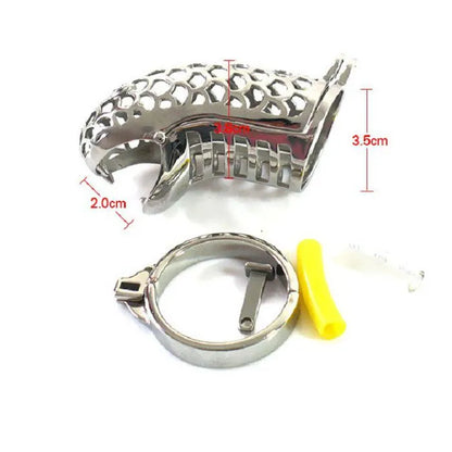 Panther Designed Stainless Steel Men Chasity Cage