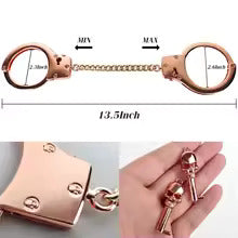 Premium Rose Gold Metal Handcuff