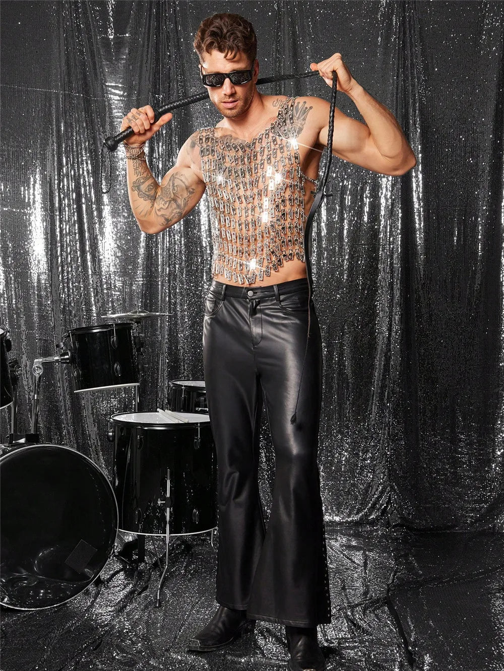 fashionable men underwear online
sexy mesh vest men
sheer sleeveless top men
transparent men top