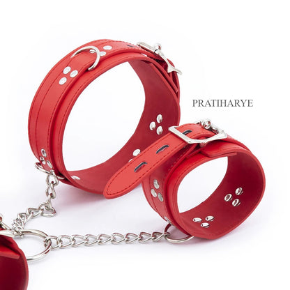 Pu leather Backhand handcuffs