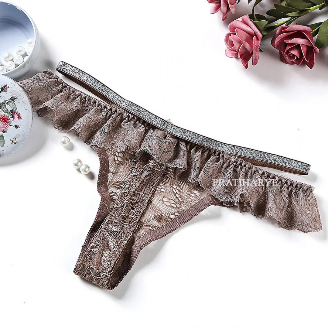 Floral Lace Thong