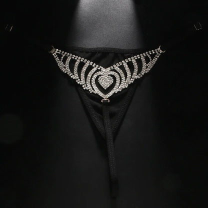 Sexy Diamond Crystal Chain Thong