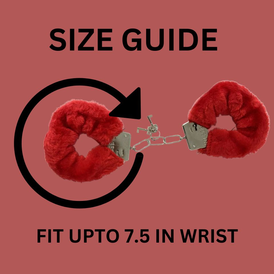 Plush Red Fur Handcuffs