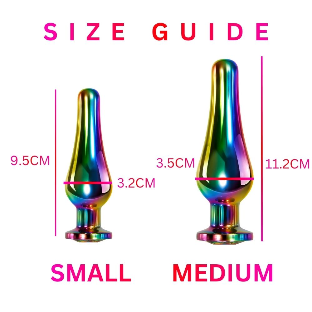 Premium Rainbow Steel Butt Plug