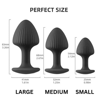 Premium Silicone Mushroom Anal/Butt Plug - Pack of 1