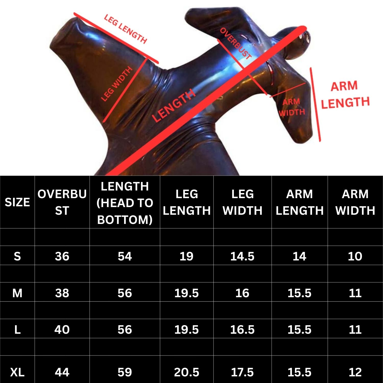 Faux Leather Prisoner Full Body Zentai Suit