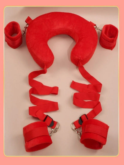 Neck-pillow Bed Restraints Hand Ankle Cuffs