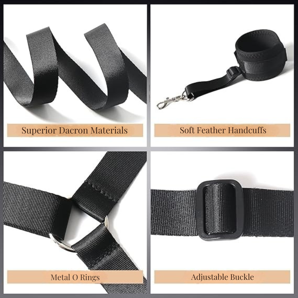 Trendy 4 Corner Bed Restraint with Hand &amp; Ankle Cuff&