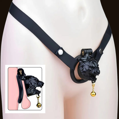 Premium Men Tiger Resin Chastity Cage