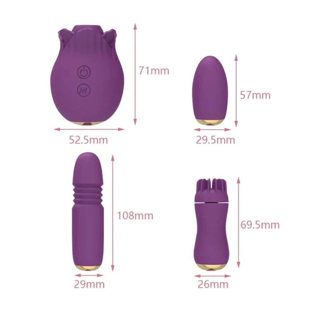 4 in 1 Vibrating Pleasure Adult Toy