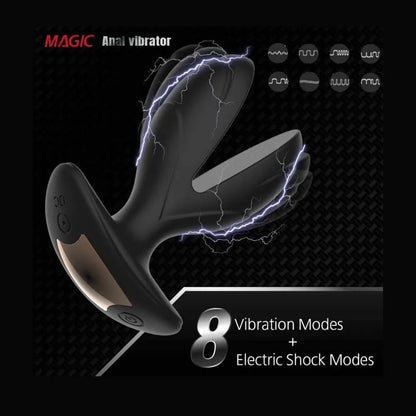 Silicone Wireless Twin Anal/Butt Plug Massager