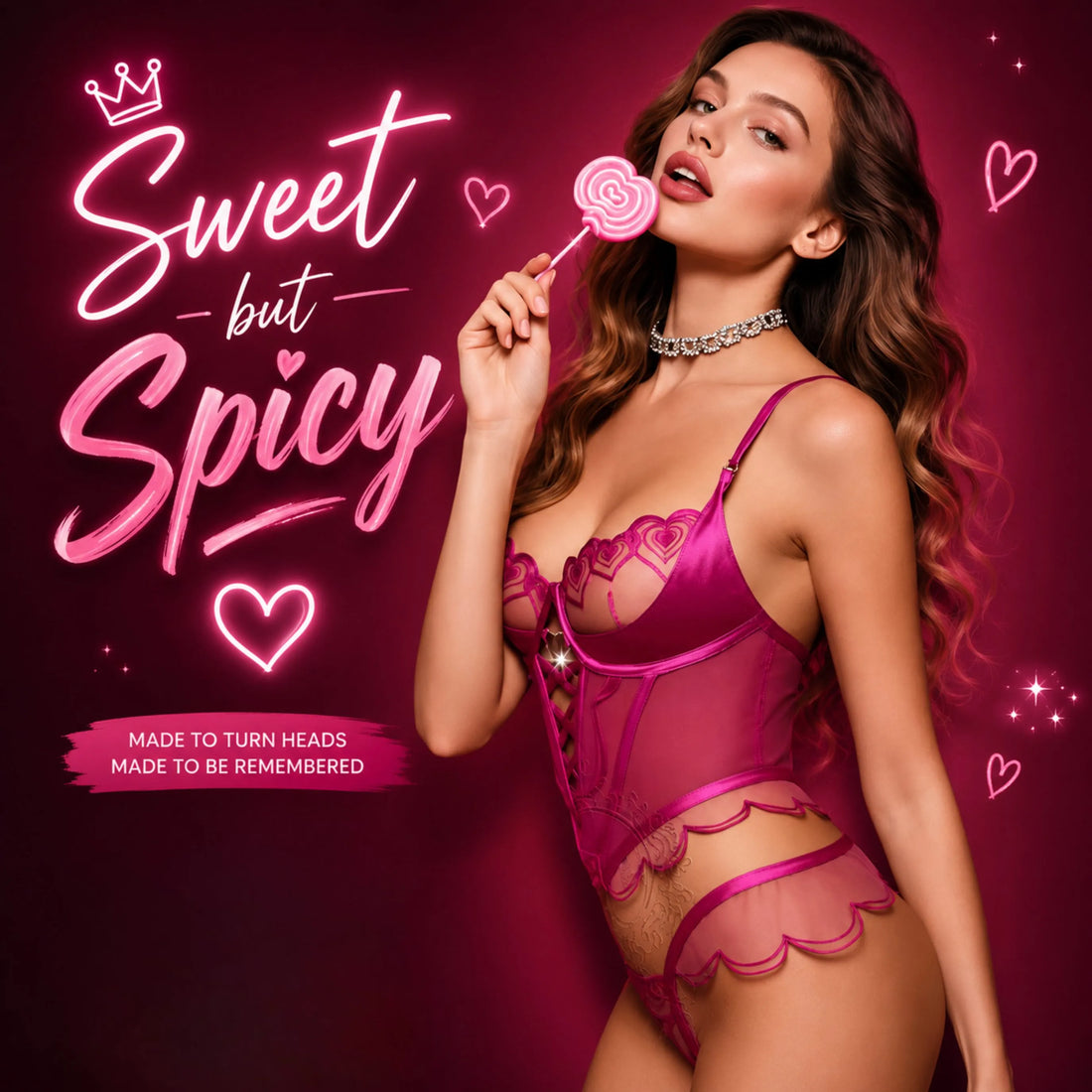 Heart Lace Corset Lingerie/Bikini Set