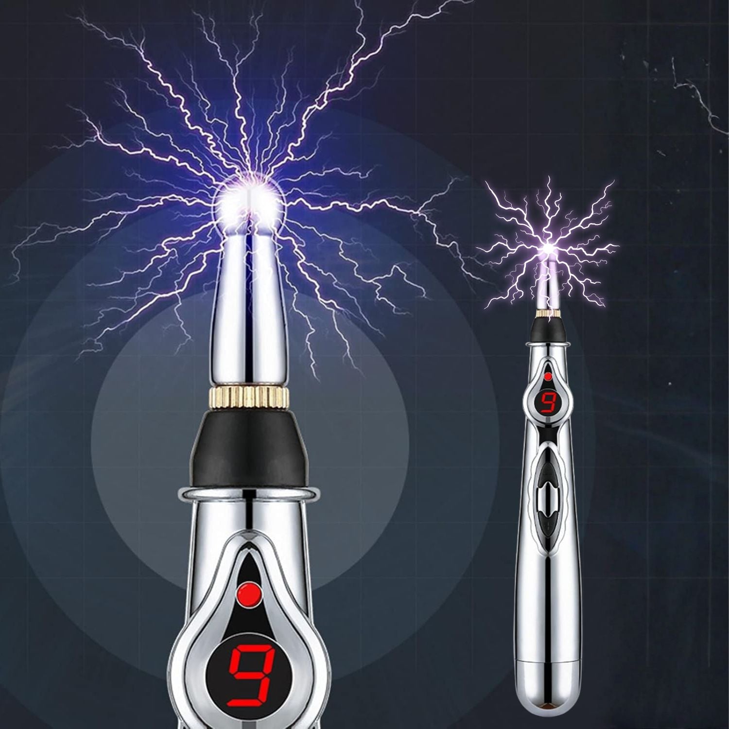 Electric Head Plastic Massager Pen