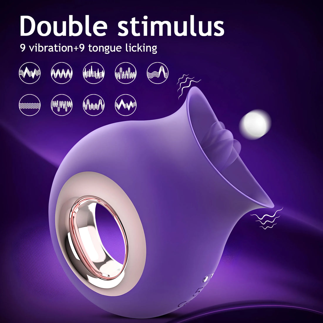 Double Stimulus Clitoral Vibrator/Massager - Adult Toy