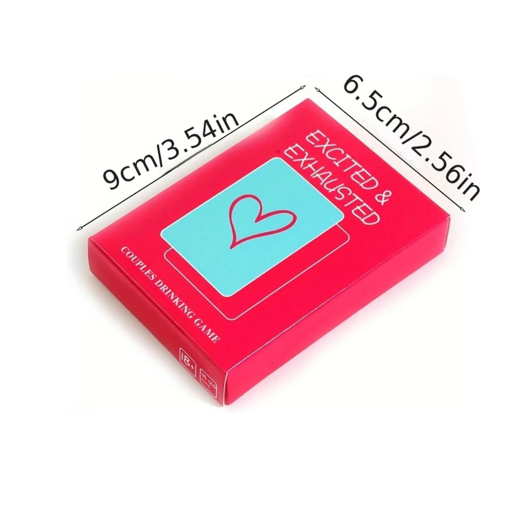 Excited &amp; Exhausted Couples Drinking Card Game