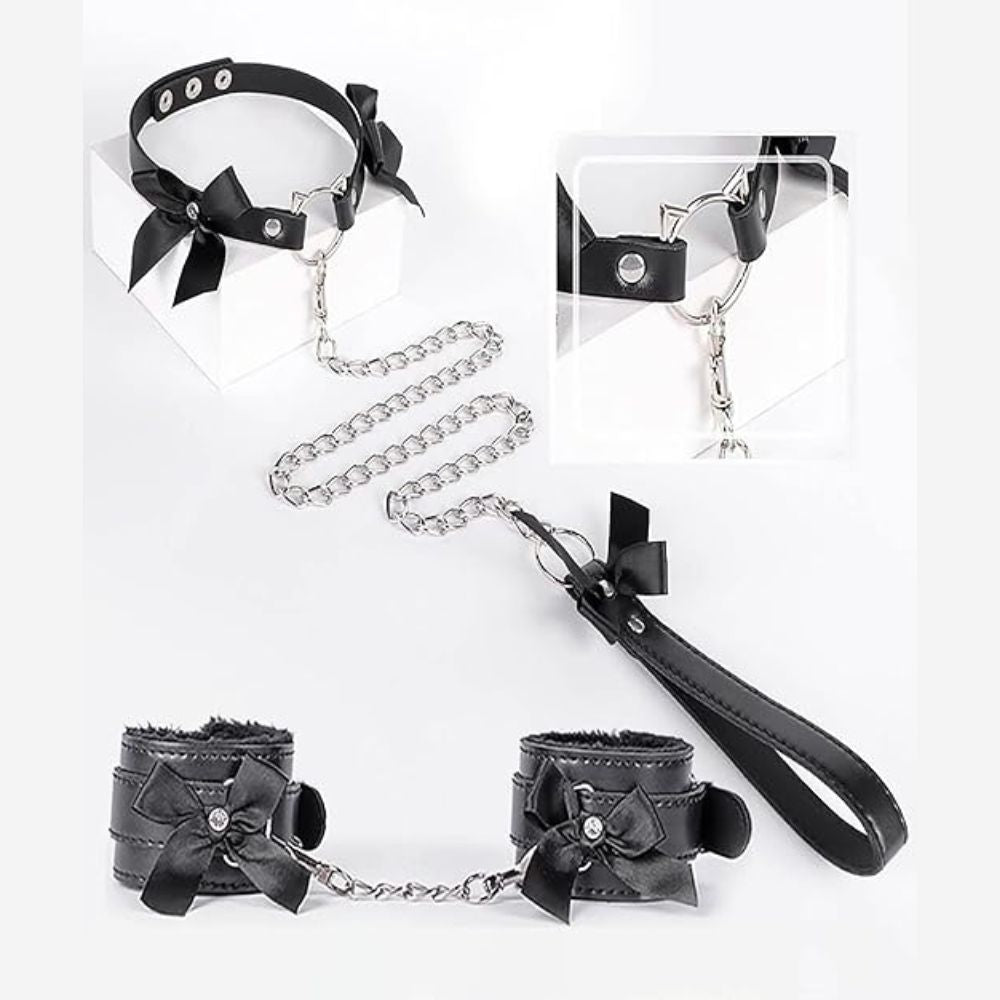 Black 7pc BDSM KIT with Pouch