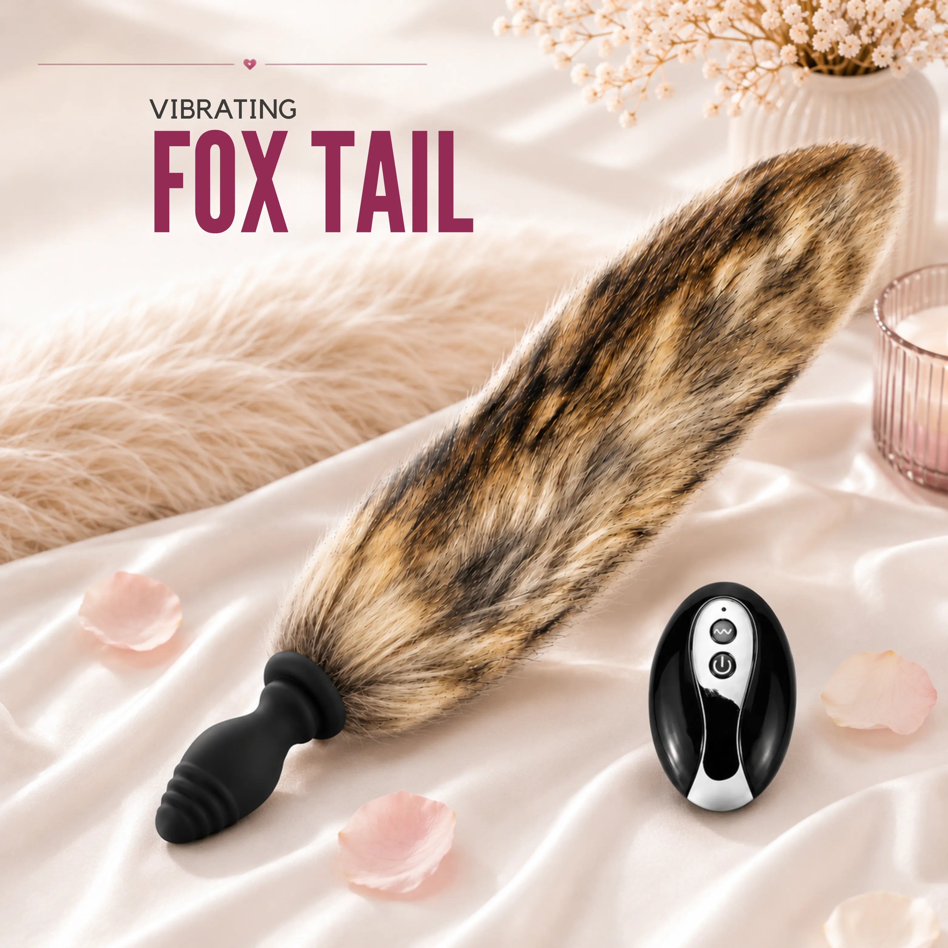 Vibrating Fox Tail with Remote Control